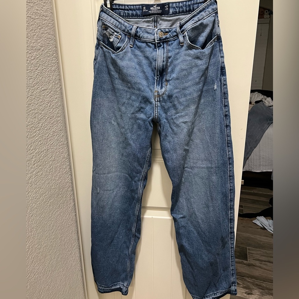High rise dad jeans, vintage stretch